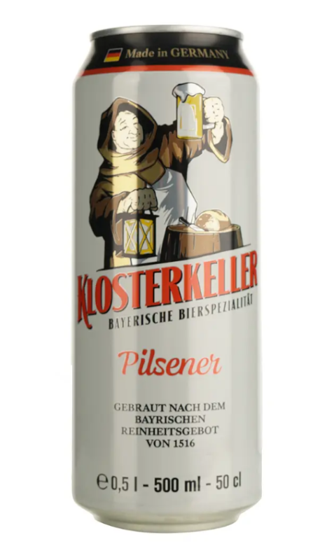Пиво Klosterkeller Pilsener 4,9% з/б 0,5л - фото