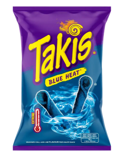 Чіпси кукурудзяні Takis Blue Heat зі смаком чилі та лайма 100 г - фото