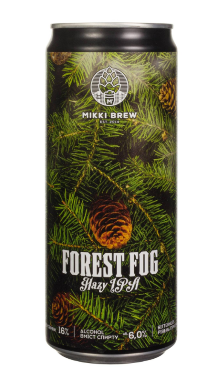 Пиво ТМ MIKKI BREW "FOREST FOG" світле нефільтроване 0,33л - фото