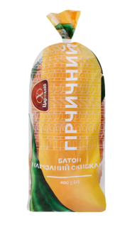 Батон гірчичний 400 г, нарізаний - фото