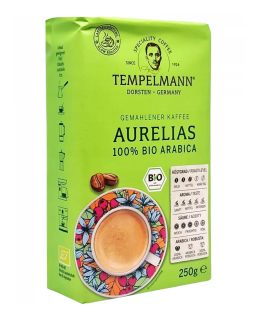 Кава мелена Tempelmann Aurelias 100% Bio Arabica, 250 г (4006406209951) - фото