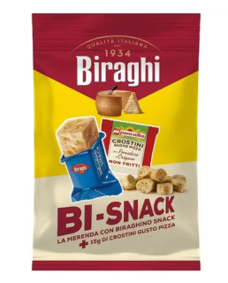 Снек Gran Biraghi з кростіні зі смаком піци (16,67 г + 15 г) - фото