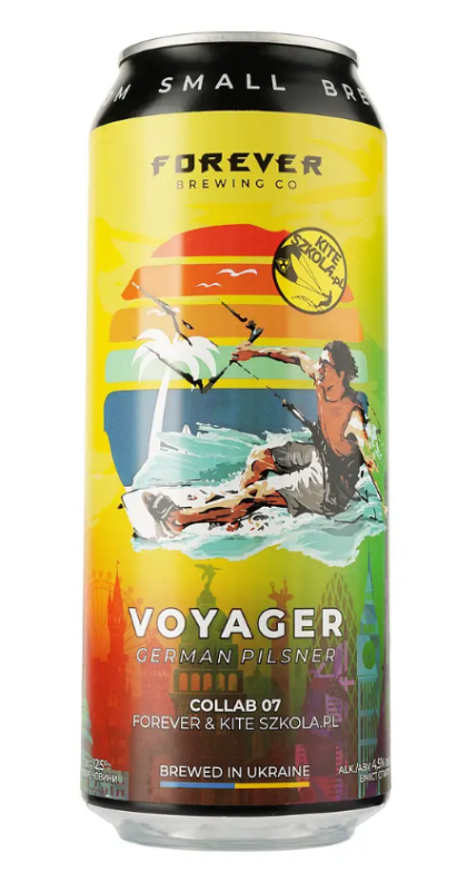 Пиво ТМ FOREVER "Voyager" світле нефільтр. 0,5 Пиво ТМ FOREVER "Voyager" світле нефільтр. 0,5 - фото