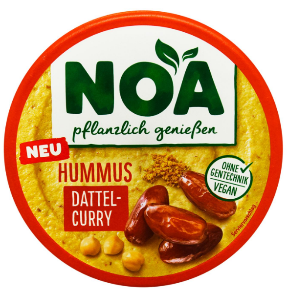 Хумус NOA з фініками та карі, 175 г - фото