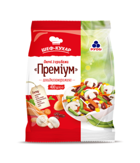 Овочі з грибами Преміум Рудь 400 г - фото