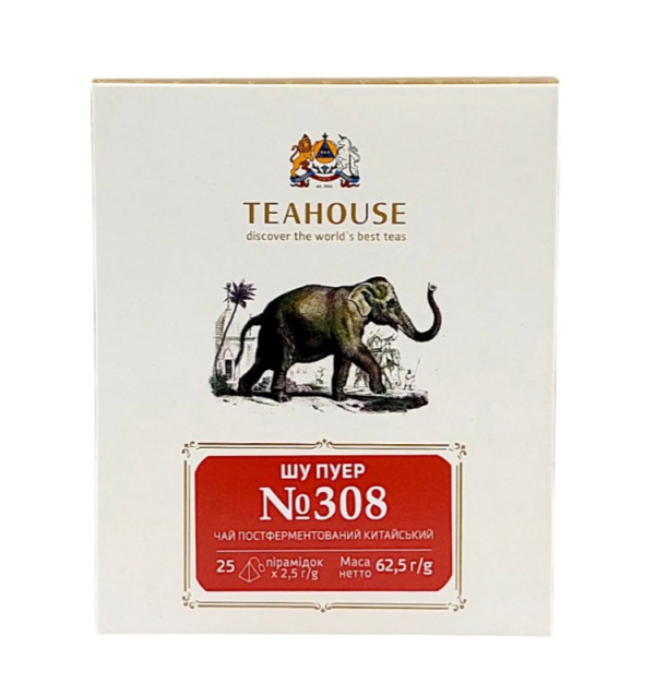 Чай пуер Teahouse Шу пуер пірамідки 2г × 25 - фото