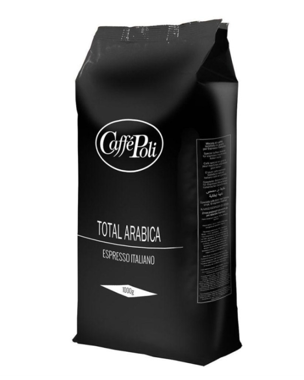 Кофе в зернах Caffe Poli Total Arabica, 1 кг (100% арабика) - фото