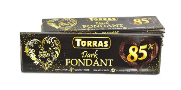 Шоколад Torras Zero чорний 85% какао без цукру 250 г - фото