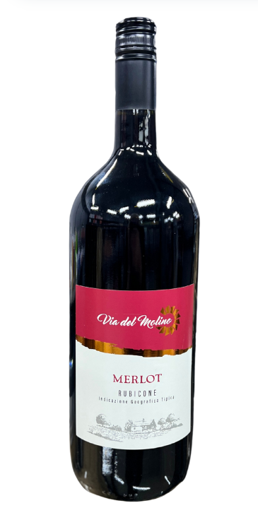 Вино Poletti Merlot IGT Rubicone 11.5% (сухое, красное, Италия) 1.5л, 6шт/ящ - фото