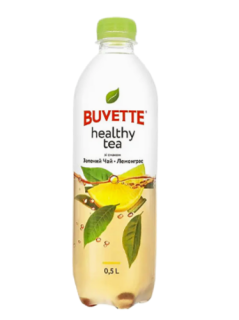 Напій Buvette Healthy tea зі смаком зелен. чаю та лемонг.  (3*3) 0,5 л - фото