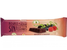 Батончик шоколадный Torras Frutas del Bosque без глютена и сахара со стевией Ягоды, 35 г - фото