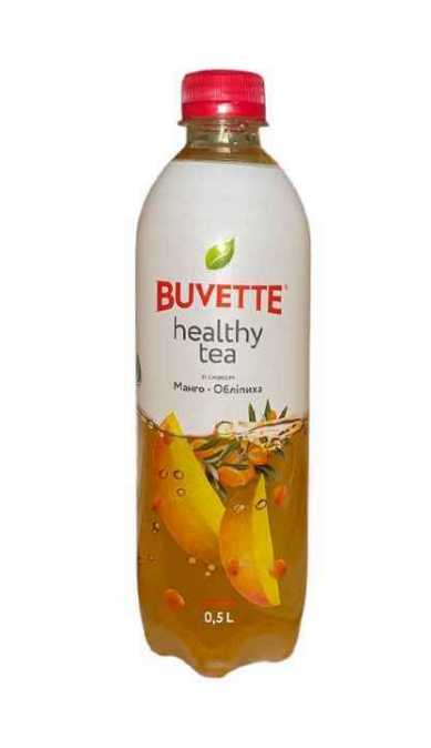 Напій Buvette Healthy tea зі смаком манго та обліпихи (3*3) 0,5 л - фото