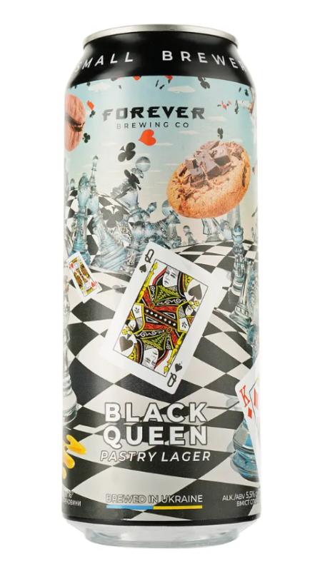 Пиво ТМ FOREVER "Black Queen" темне нефільтр. 0,5 Пиво ТМ FOREVER "Black Queen" темне нефільтр. 0,5 - фото