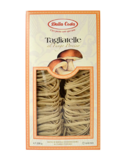 Макарони DALLA COSTA Tagliatelle з грибами 250г 10 шт/ящ - фото