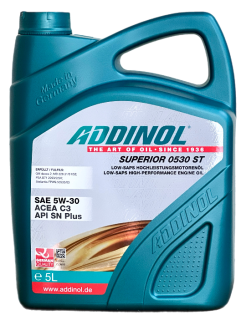 Моторна олива  ADDINOL SUPERIOR ST SAE 5W-30, 5л - фото