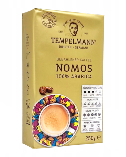 Кава мелена Tempelmann Nomos 100% Arabica, 250 г (4006406210070) - фото