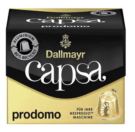 Кава в капсулах Dallmayr Prodomo, 10 шт. (56 г) - фото