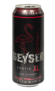 Напій б/а енергетичний ТМ Geyser "EXOTIC" 0,5 л з/б - фото