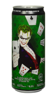 Пиво ТМ MIKKI BREW "Joker" світле нефільтроване 0.33 л. Пиво ТМ MIKKI BREW "Joker" світле нефільтроване 0.33 л. - фото