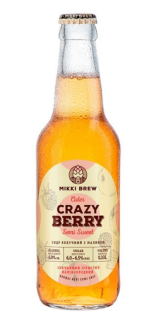 Сидр звичайний ігристий ТМ MIKKI BREW "Crazy berry" напівсолодкий 0.33л - фото