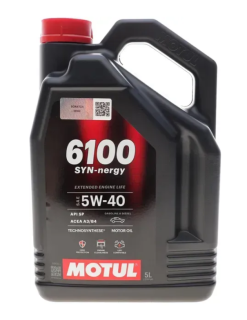Олива моторна Motul 6100 Syn-nergy 5W-40 5 л - фото