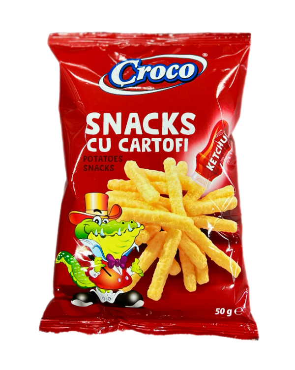 CROCO снек зі смаком картоплі та кетчупу 50 г - фото