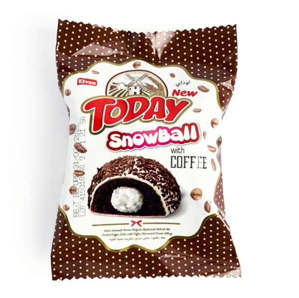 Тістечко “TODAY SNOWBALL” з кавовою начинкою, 40 г - фото