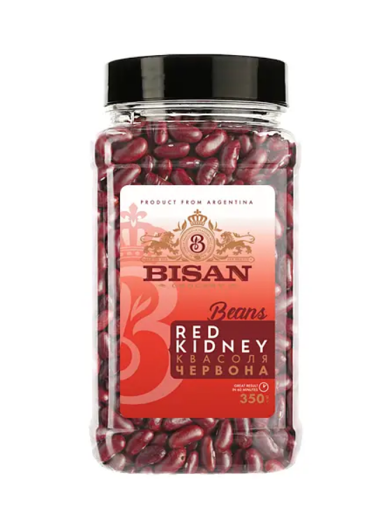 BISAN Квасоля Червона 350г пл/б - фото