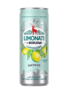 Лімонад "Лімонаті від Боржомі" 0,33л (ж/б) Цитрус - фото