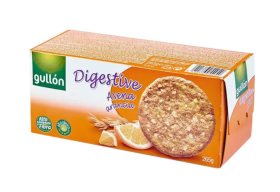 Печиво GULLON Digestive вівсяне з апельсином, 425г, 15шт/ящ - фото