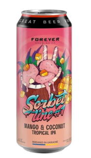 Пиво ТМ FOREVER "Mango&Coconut" світле нефільтроване 0,5 Пиво ТМ FOREVER "Mango&Coconut" світле нефільтроване 0,5 - фото