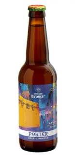 Пиво темне "Волинський Бровар "Porter" нефільтроване 0,35 Пиво темне "Волинський Бровар "Porter" нефільтроване 0,35 - фото