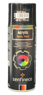 Акрилова фарба чорна глянцева Paint Acrylic Black Gloss - фото