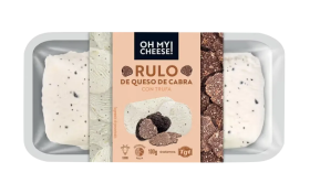 Сыр из козьего молока 45% с трюфелем, 100гр, ТМ OH MY CHEESE - фото