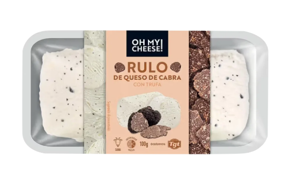 Сир з козиного молока 45% з трюфелем, 100гр, ТМ OH MY CHEESE - фото