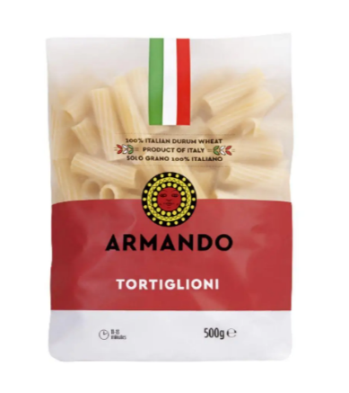 Макарони ARMANDO TORTIGLIONI 500г, 12шт/ящ - фото