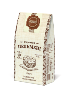 Пельмені «Справжні» зі свининою та яловичиною Рудь 600 г - фото