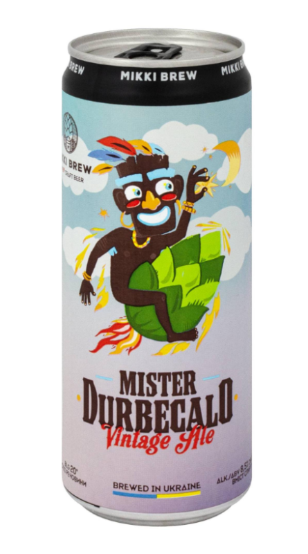 Пиво ТМ MIKKI BREW "Mister Durbecalo" пшеничне нефільтроване 0,33л Пиво ТМ MIKKI BREW "Mister Durbecalo" пшеничне нефільтроване 0,33л - фото