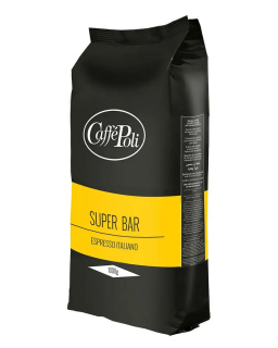 Кава в зернах Caffe Poli Superbar, 1 кг (90/10) (8019650000102) - фото