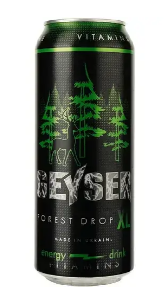Напиток б/а энергетический ТМ Geyser "FOREST DROP" 0,5 л ж/б - фото