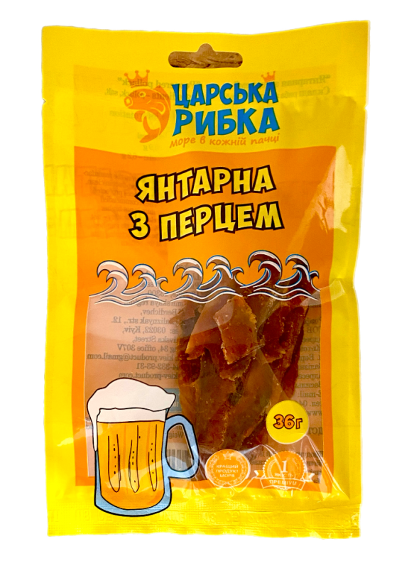 Янтарна з перцем Царська рибка 36 г - фото