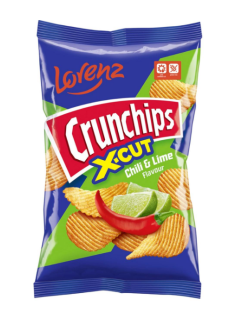 Чипсы Crunchips X-Cut Чили-Лайм Lorenz, 75 г - фото