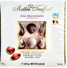 Шоколадні цукерки праліне Maitre Truffout «Морська мушля» 250 г - фото