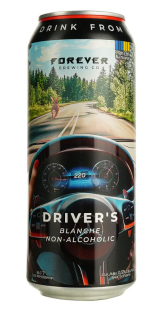 Пиво ТМ FOREVER "DRIVER`S" світле пшеничне безалкогольне нефільтроване 0,5 л. з/б Пиво ТМ FOREVER "DRIVER`S" світле пшеничне безалкогольне нефільтроване 0,5 л. з/б - фото