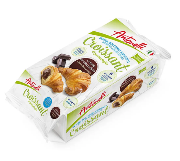 Круасани Dora з шоколадною начинкою, (6*50г) 300г, 8шт/ящ - фото
