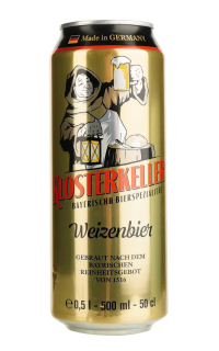 Пиво Klosterkeller Weizenbier 5,4% з/б 0,5л - фото