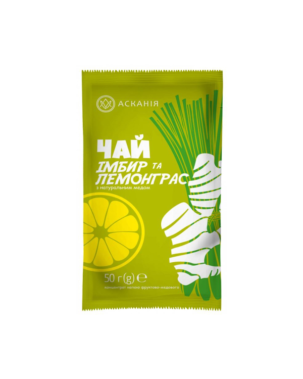 Чай фруктово-медовый "Имбирь и лемонграсс" Аскания, 50 г - фото