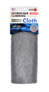 Ганчірка з мікрофібри 40×40 см сіра 300 г/м² - фото