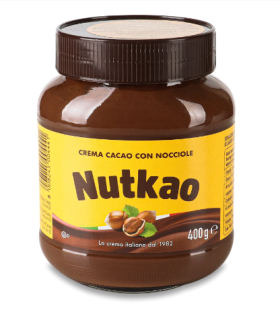 Шоколадна паста класична Nutkao, 400г, 12шт/ящ - фото