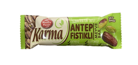 Malatya Pazari КАРМА Фруктовий батончик з фісташками (без цукру) 40г - фото